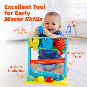Move2Play Feed The Fish easy-assembly area and battery access