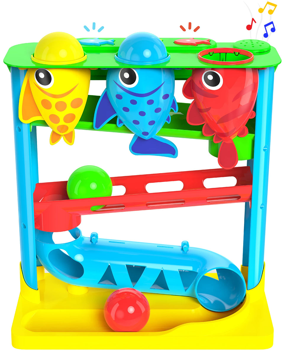 Move2Play Feed The Fish with three hungry fish for interactive play