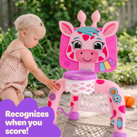 Move2Play Giraffe Activity Center with 30+ sounds for engaging sensory play.