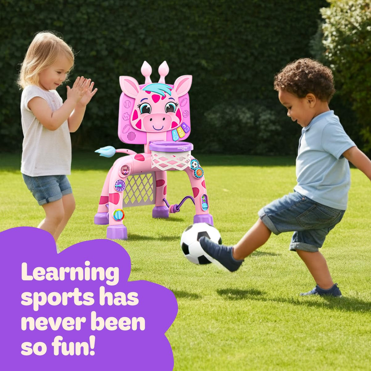 Move2Play Giraffe Gift-ready packaging for easy gifting to toddlers.