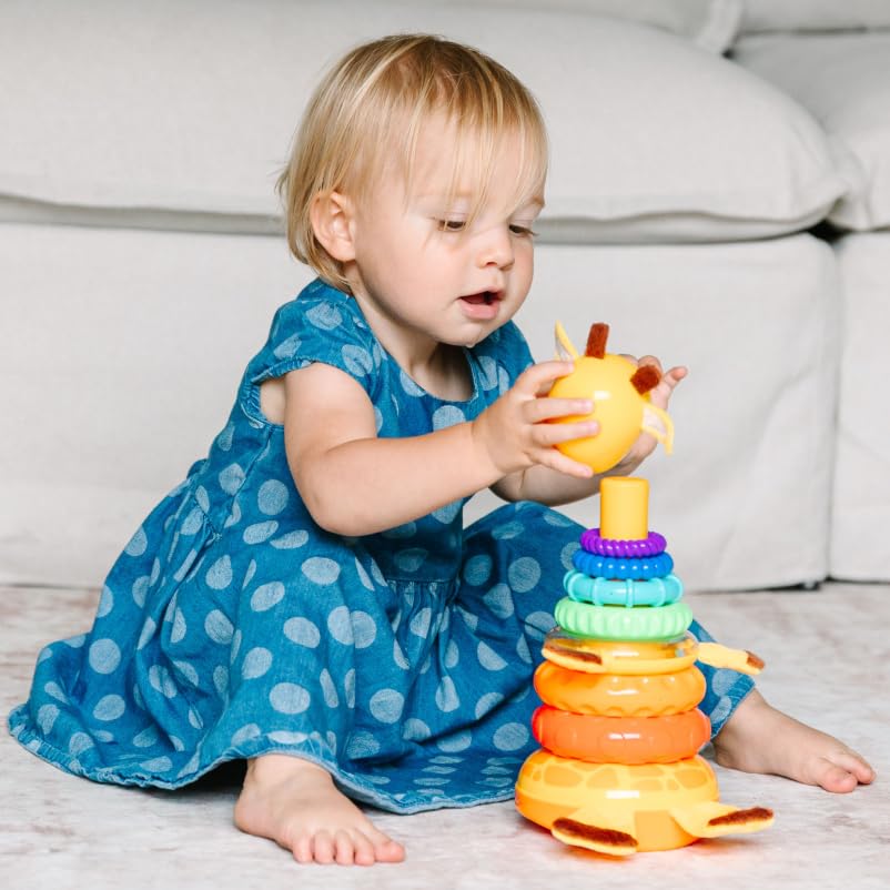 Move2Play Giraffe Stacker non-toxic materials ensure safe baby play