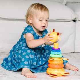 Move2Play Giraffe Stacker non-toxic materials ensure safe baby play