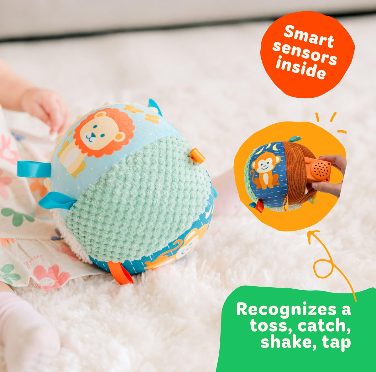 Move2Play ball is made from recycled bottles for sustainable fun.