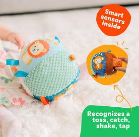 Move2Play ball is made from recycled bottles for sustainable fun.