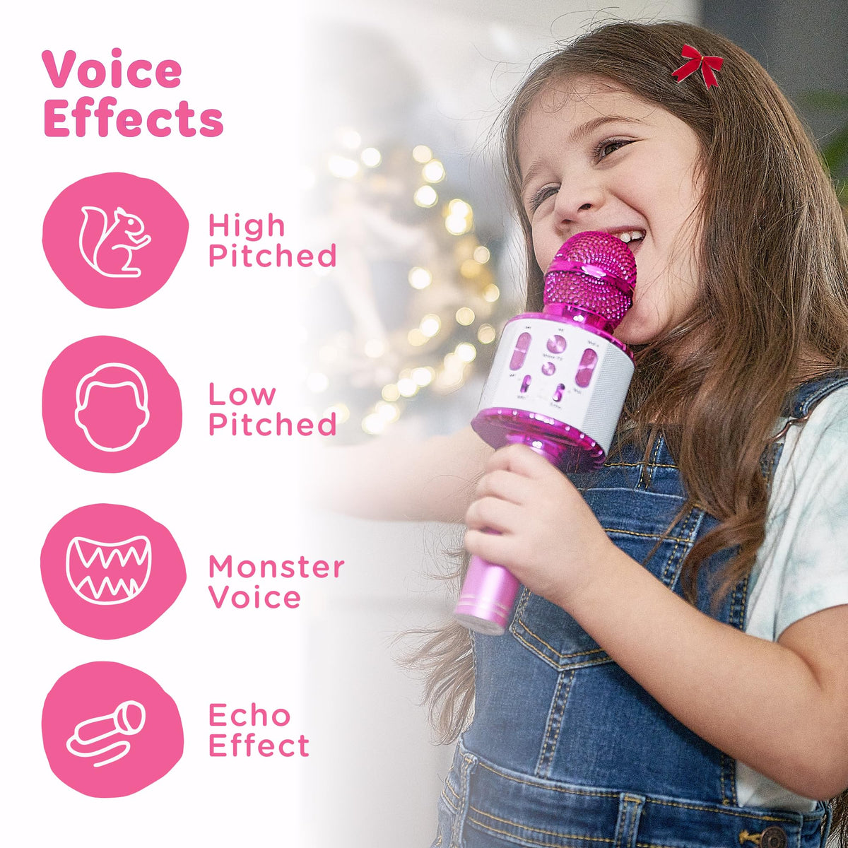 Move2Play karaoke microphone voice effects for playful vocal transformations.