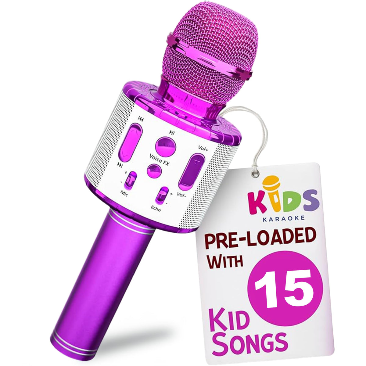 Move2Play kid karaoke microphone with Bluetooth for wireless singing sessions