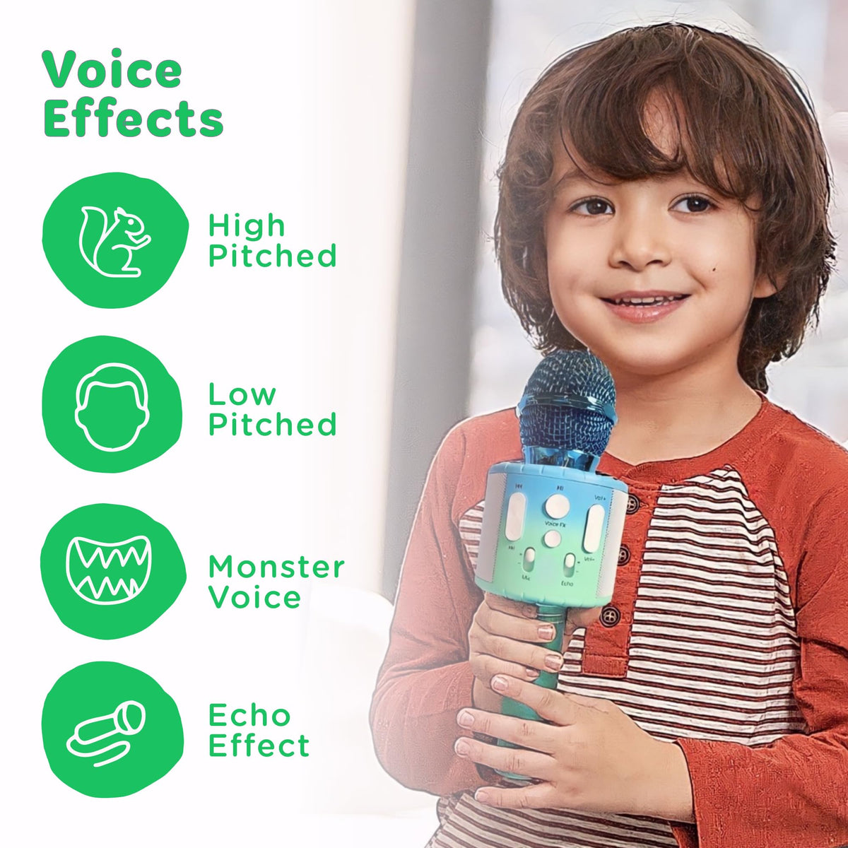 Move2Play Karaoke Microphone with pre-loaded nursery rhymes for instant play