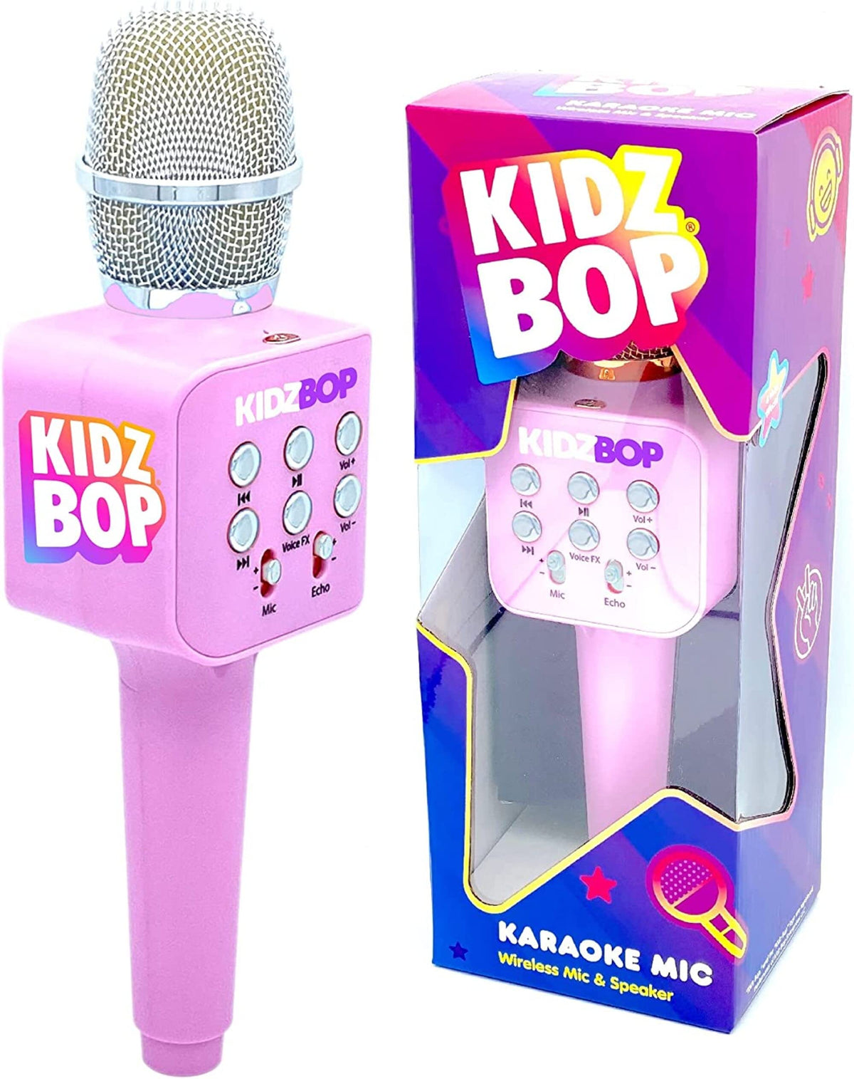 Move2Play Kidz Bop microphone front view for home karaoke fun