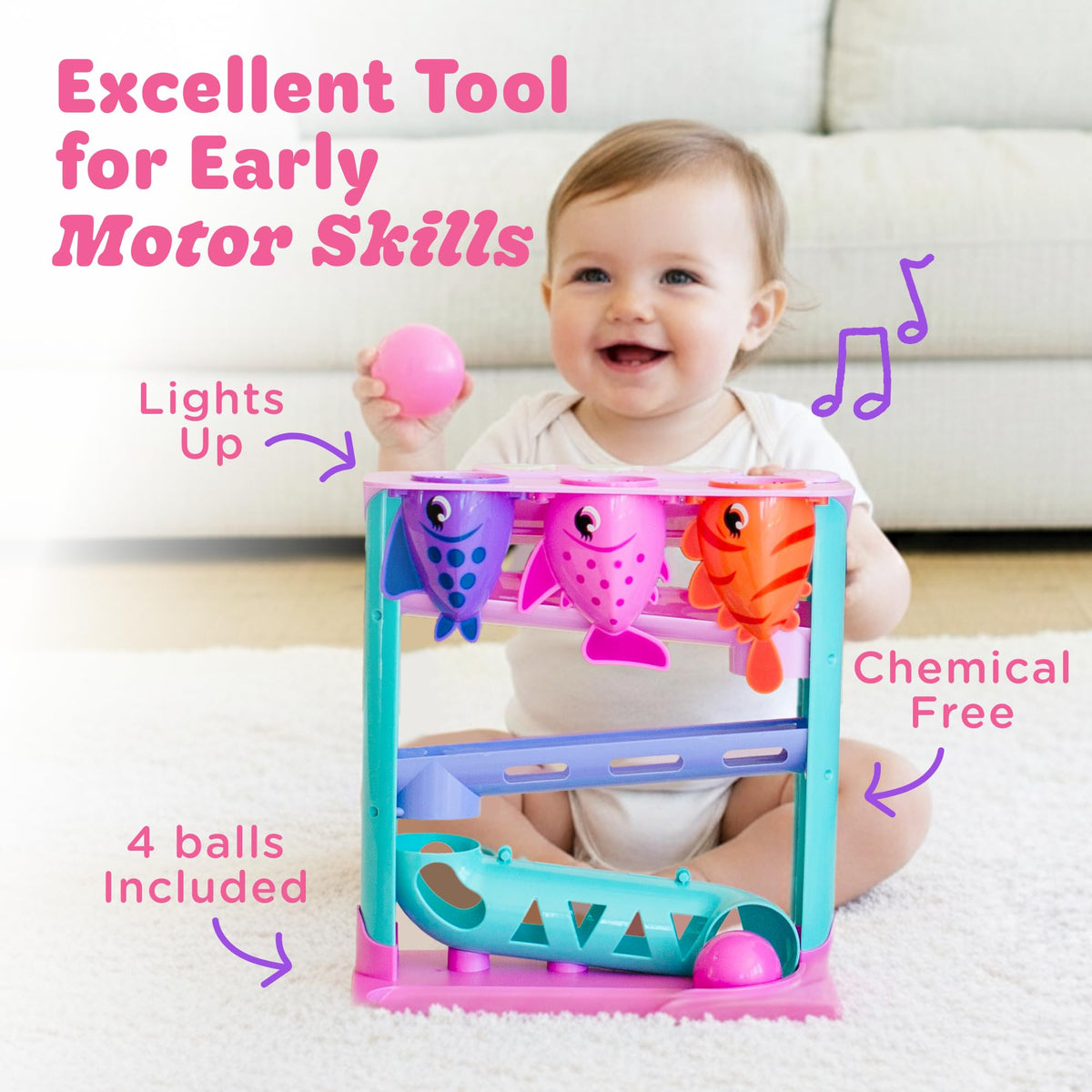 Move2Play lights-and-sounds-cues capture baby attention during interactive play