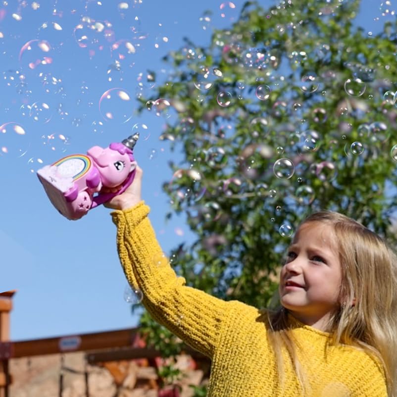 Move2Play outdoor birthday party scene with bubbles