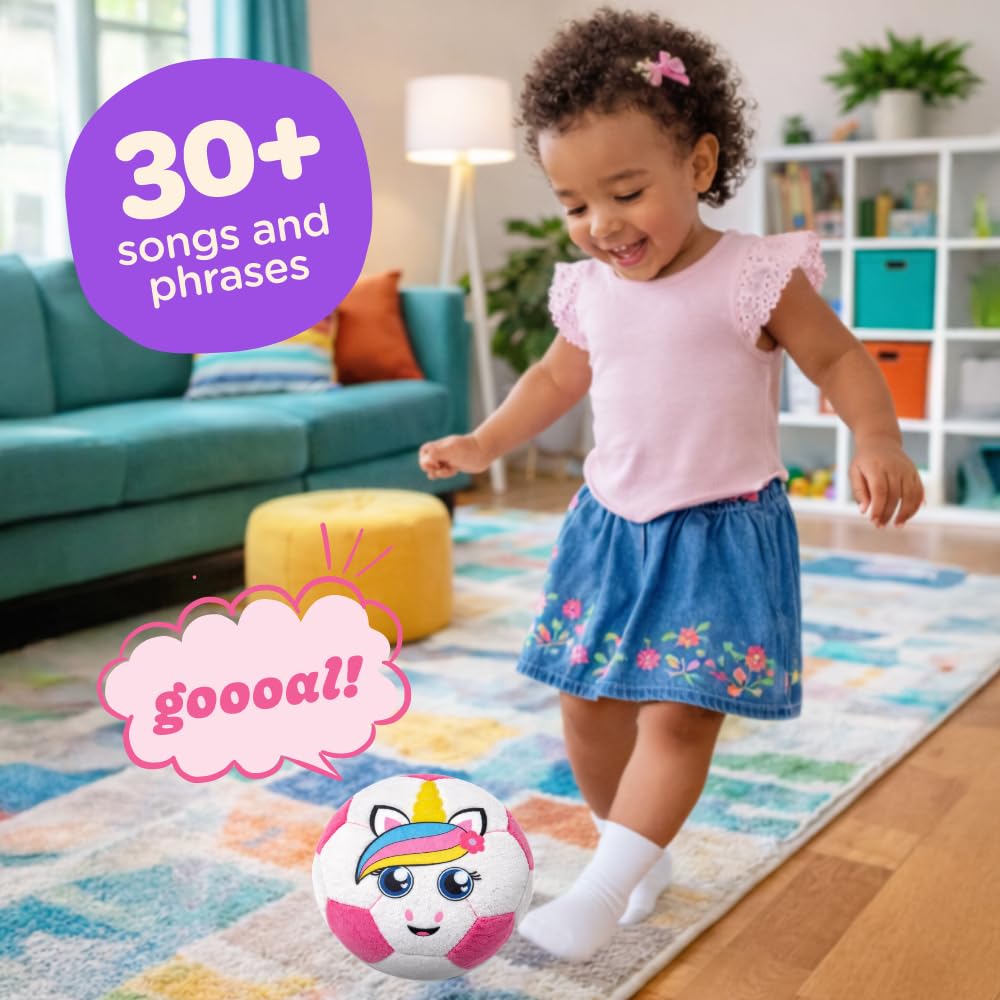 Move2Play soft plush ball made from recycled materials for gentle play