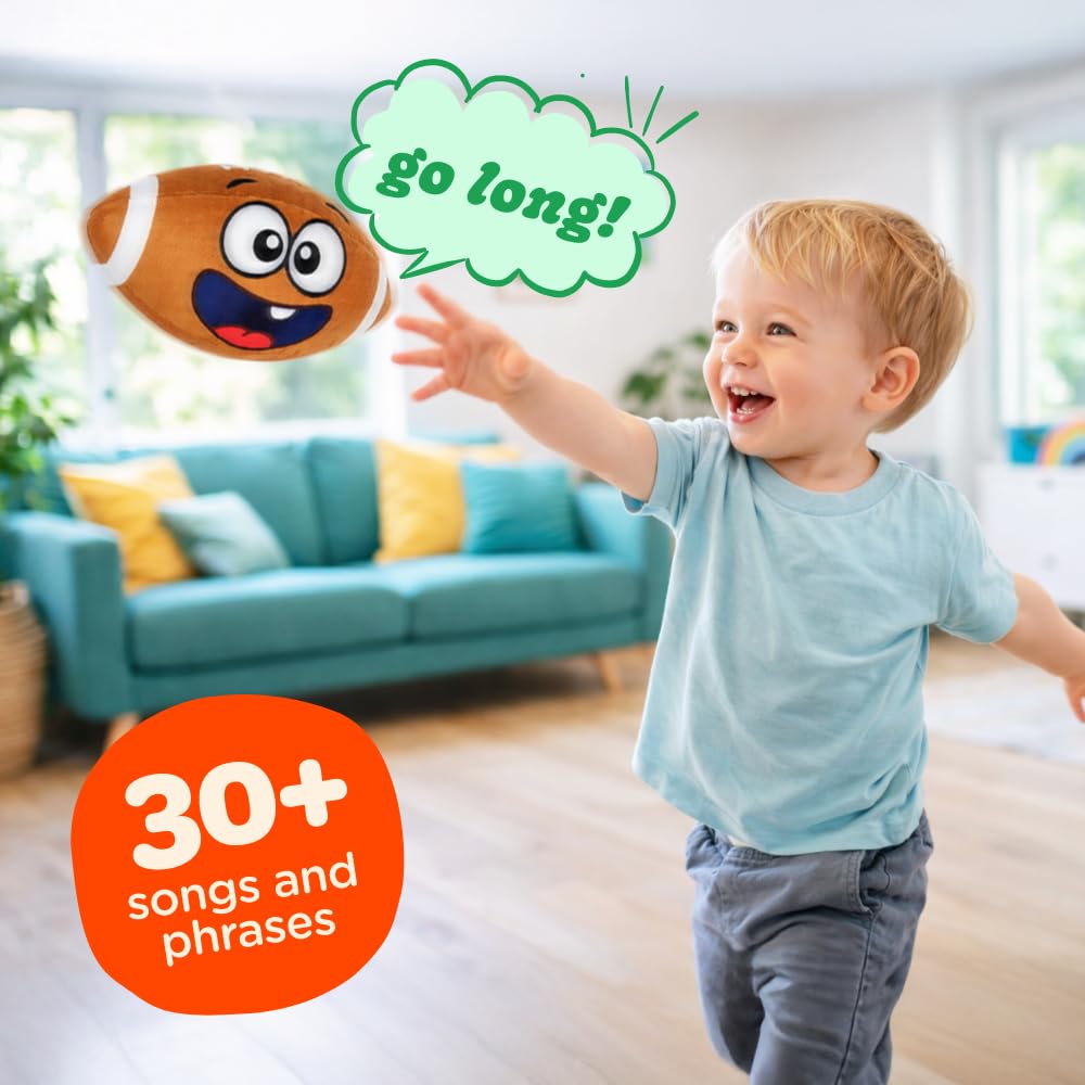 Move2Play plush ball surface made from recycled bottles soft to touch