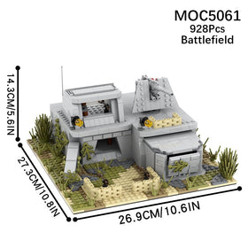 MOOXI WW2 Battle Fort Set detailed structures spark historical curiosity and creative construction
