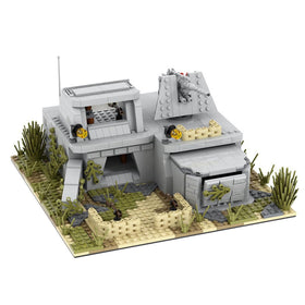 MOOXI WW2 Battle Fort Set weapons tiles support authentic scene-building and storytelling