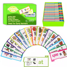 MOYEE 30 Read and Rhyme Flip Books cover with colorful pages inviting reading