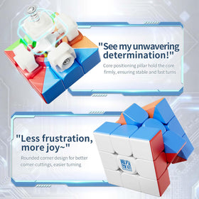 Moyu Meilong 6x6 cube, stickerless design for clean aesthetics.