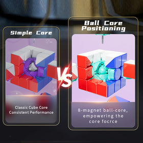 Moyu RS3M V5 lightweight 75g cube designed for reduced fatigue.
