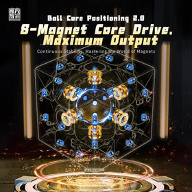 Moyu RS3M V5 UV-coated cube viewed from above showing color durability.