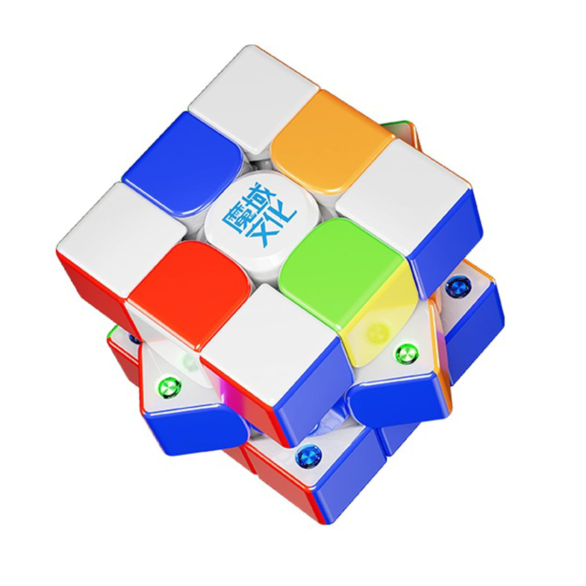 Moyu Weilong V11 UV-coated cube closeup showing glossy finish for fast turning