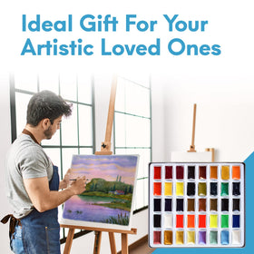 MozArt open palette displaying 40 rich colors for experimentation.