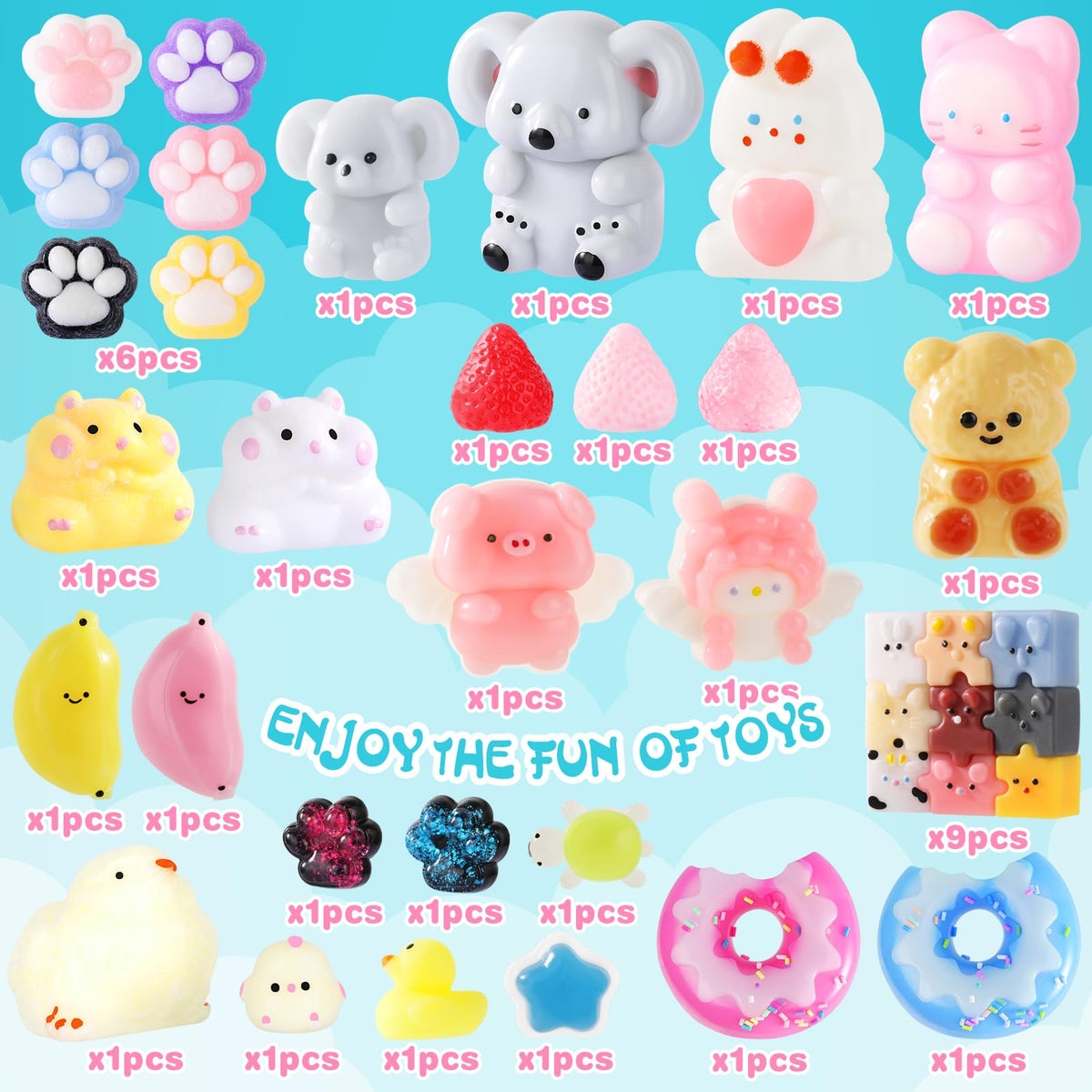 MoZkkiz Taba Squishy Mini Koala image highlighting compact sensory toy for on-the-go calm.