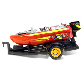 Mozlly compact packaging shows included truck and boat trailer.