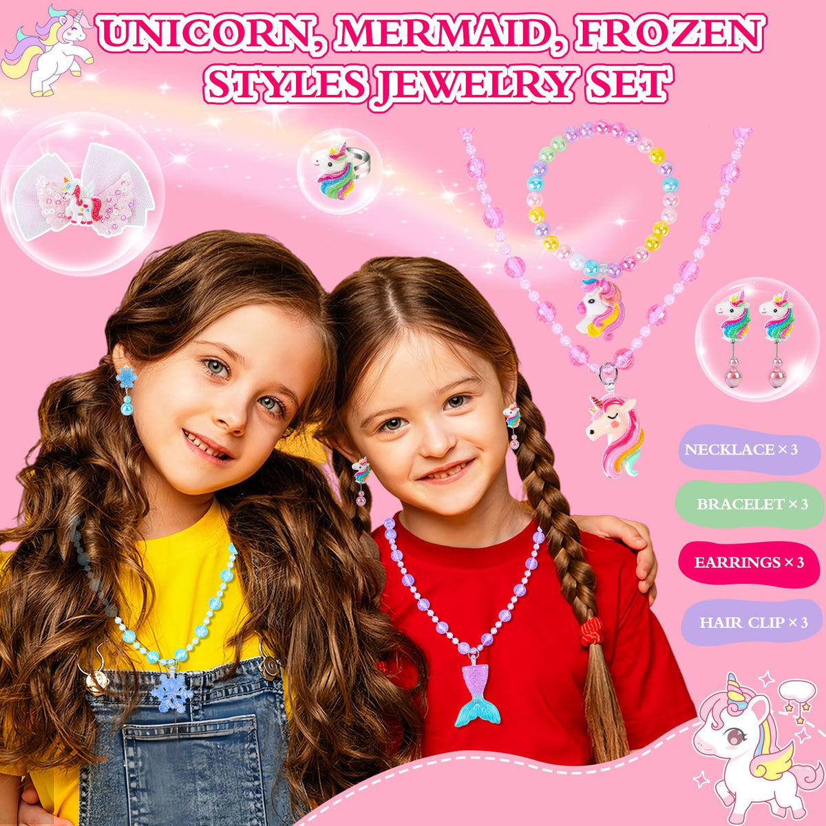 MOZXEBOK mermaid and unicorn party favors add sparkle to events.