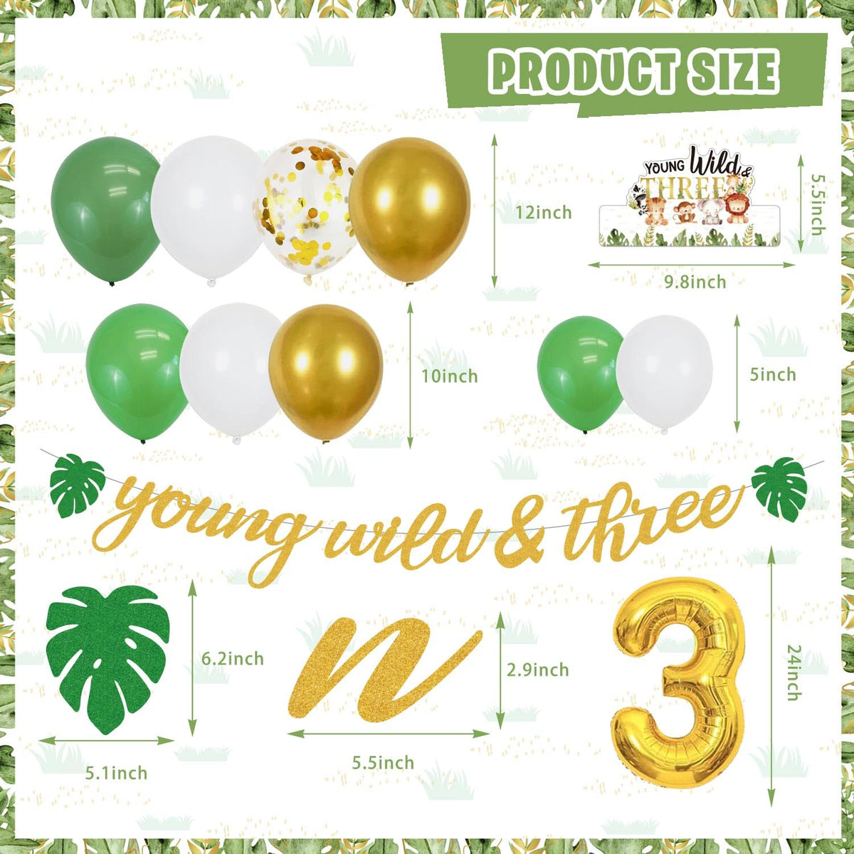 Mpanwen 85-piece latex balloon set adds vibrant variety and volume.