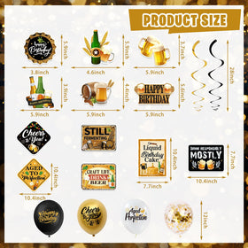 Mpanwen beer tablecloth protects surfaces and ties the theme together.