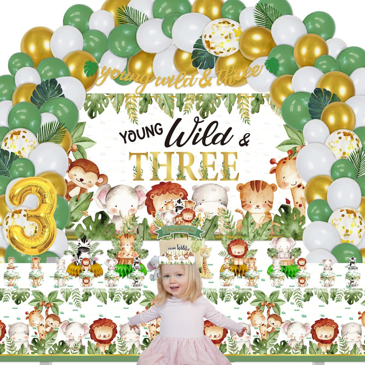 Mpanwen foil balloons provide spotlight accents for photos and entrances.