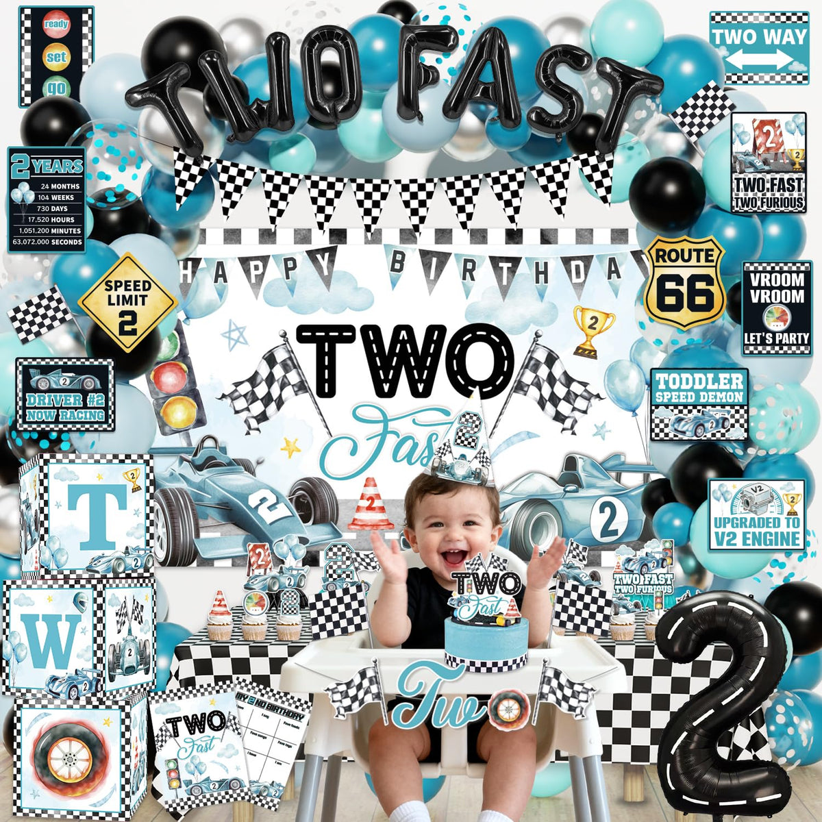 Mpanwen Two Fast wall signs create photo-ready room decor