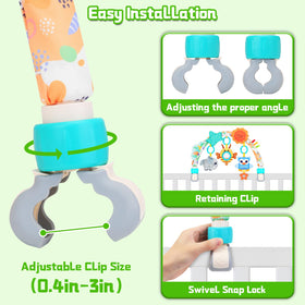 MPQMPQ arch hanging rattles provide gentle sounds during playtime