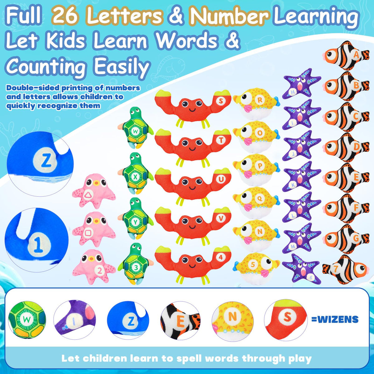 MPQMPQ numbers and cups reinforce counting and matching skills.