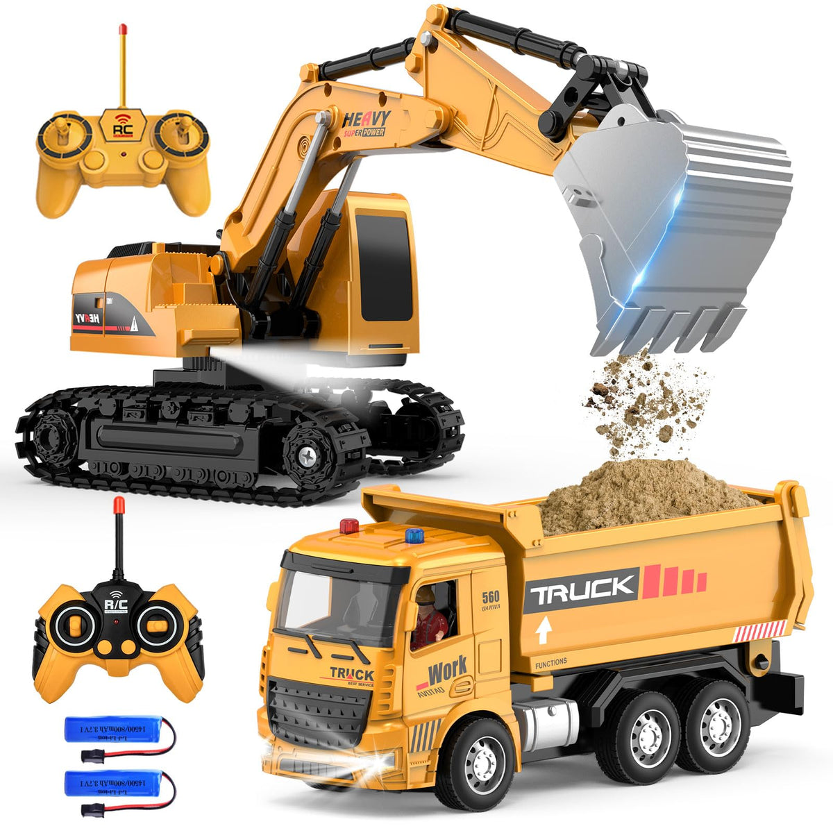 MQDMINI remote control excavator boosts imaginative play and coordination.