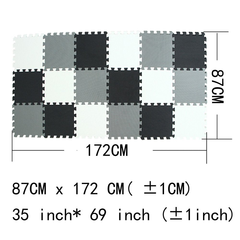 MQIAOHAM interlocking mats are easy to clean with a damp cloth and mild soap.