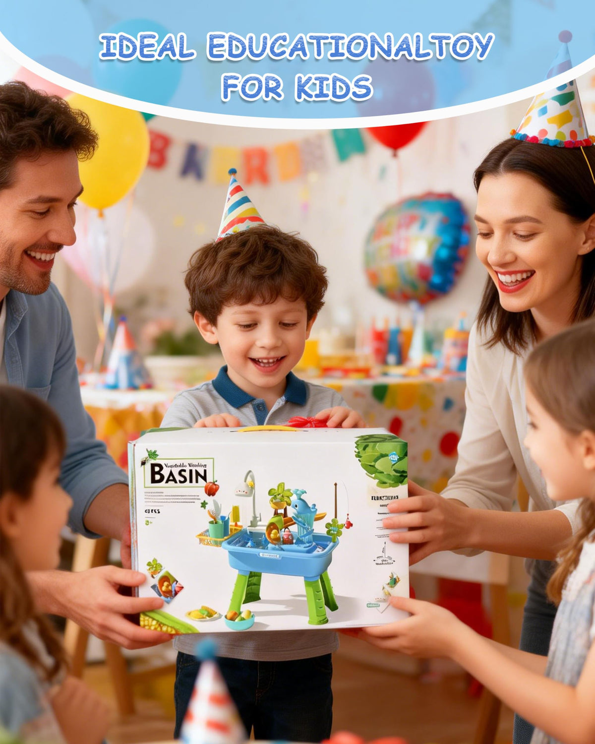 MQJJSM 28-piece accessory set fuels imaginative scenarios with fruits, vegetables, and sea animals.