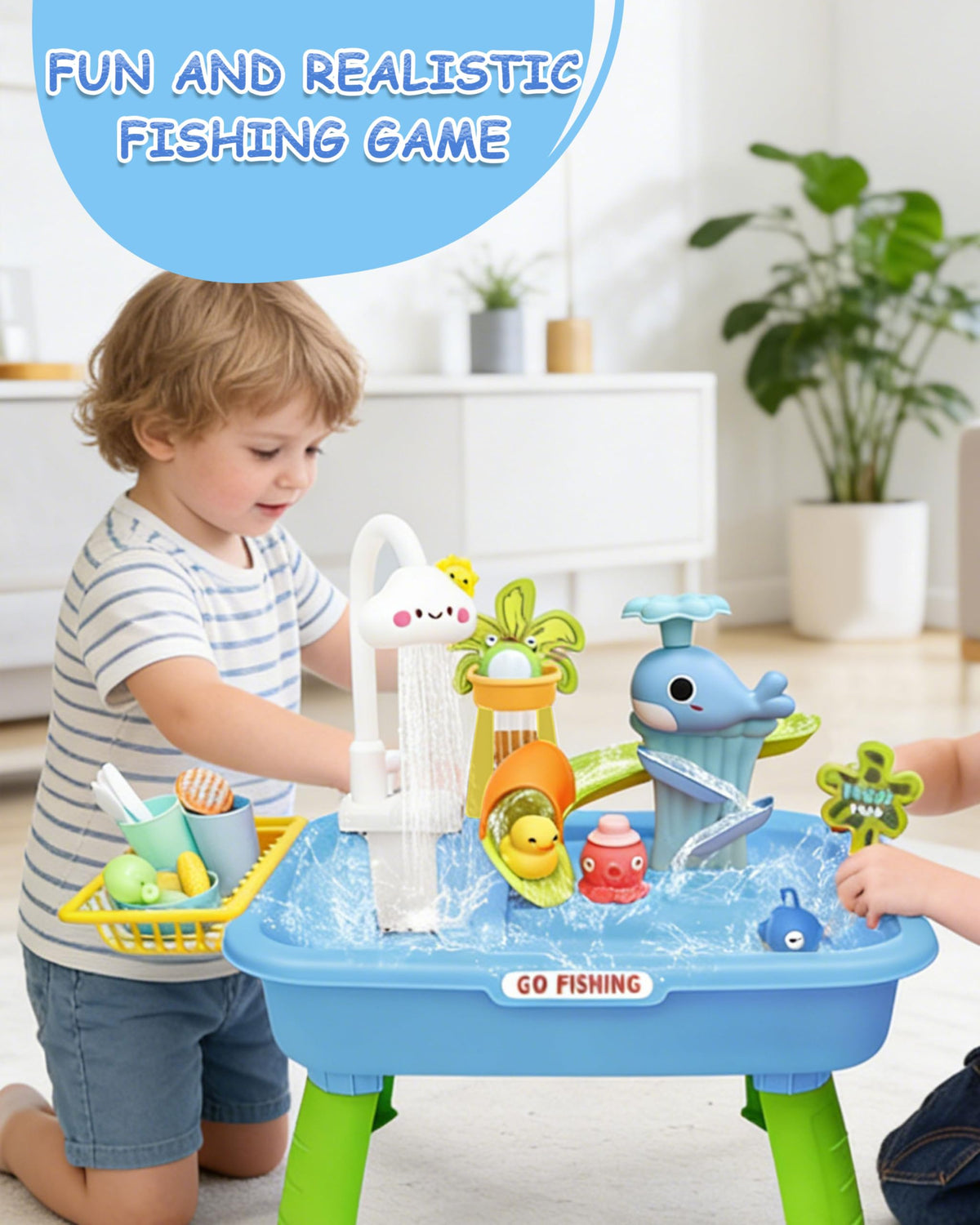 MQJJSM automatic circulation keeps water flowing smoothly for extended play.