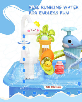 MQJJSM cloud faucet demonstrates steady water flow ideal for hand-washing practice.