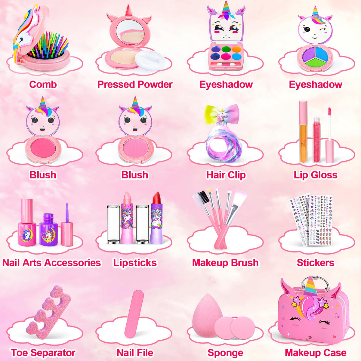 Mqsiuve eyeshadow set with nine colors invites creative makeup play and color recognition.
