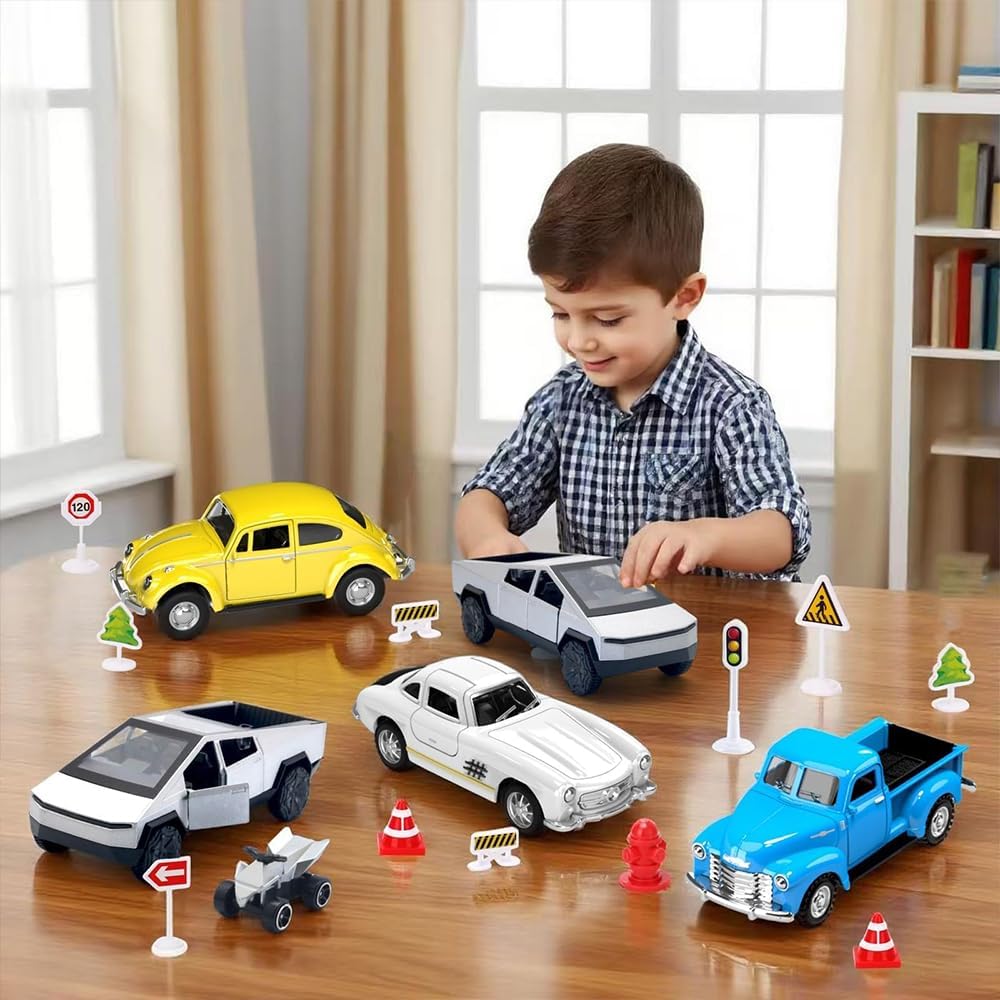 Mquduo Little Blue Truck in action showcases bright color and durability.