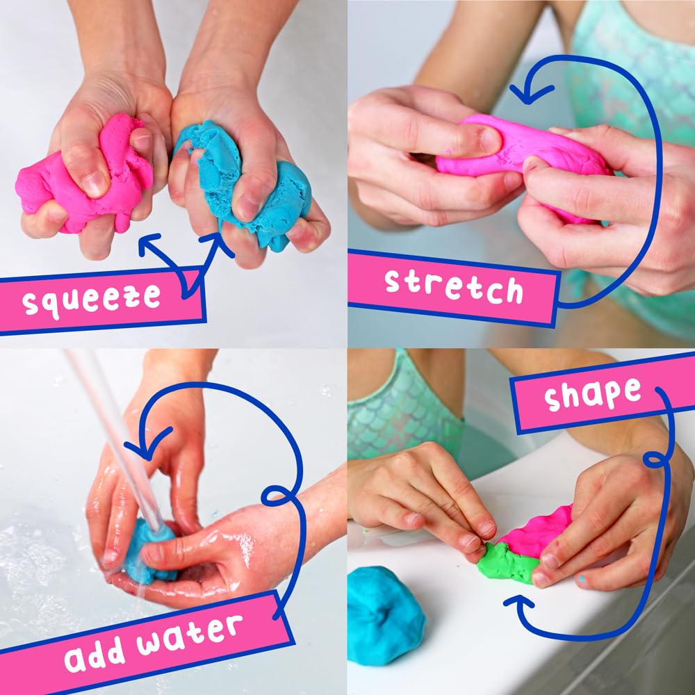 Mr. Bubble Soapy Bath Dough helps kids explore textures while staying clean.