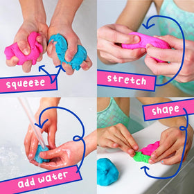 Mr. Bubble Soapy Bath Dough helps kids explore textures while staying clean.