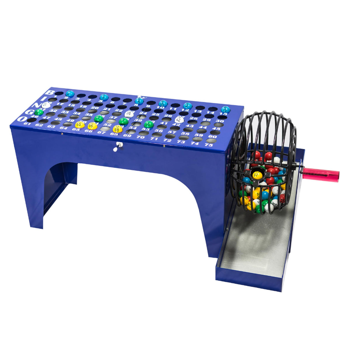 MR CHIPS Bingo Machine with cage and balls for quick, engaging family games.