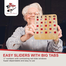 MR CHIPS on-the-go collection for indoor or outdoor bingo nights.