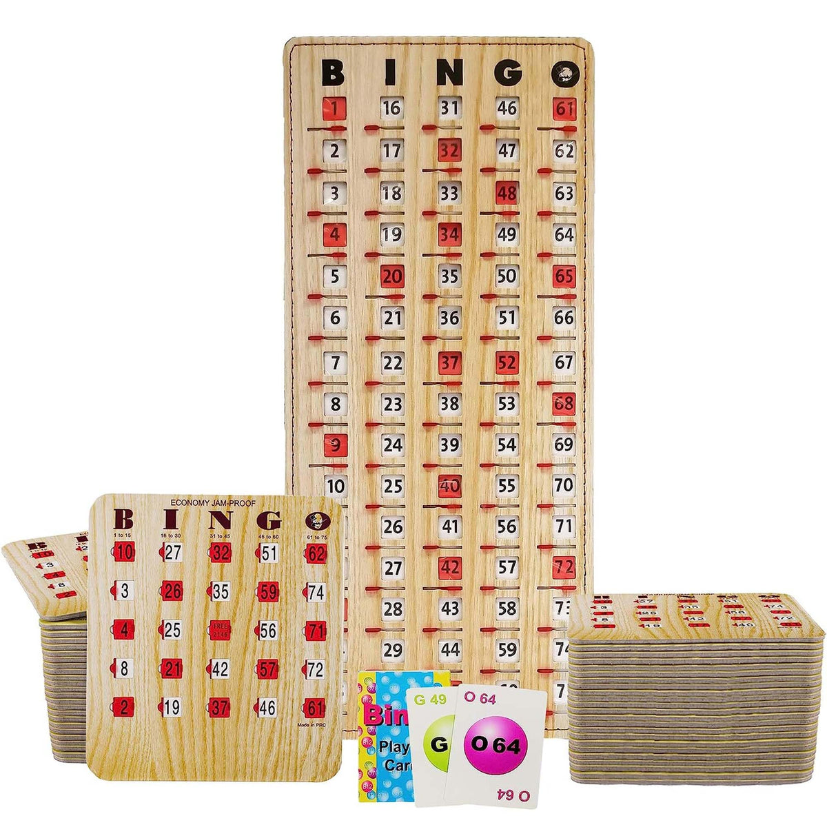 MR CHIPS jam-proof bingo cards with sliding windows enable smooth, jam-free play.