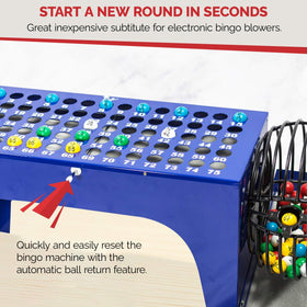 MR CHIPS tabletop bingo setup ideal for parties, classrooms, or events.