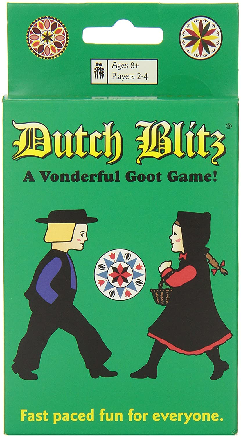 Mr Dice Dutch Blitz fast-paced game play shown with players competing.