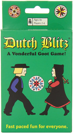 Mr Dice Dutch Blitz fast-paced game play shown with players competing.