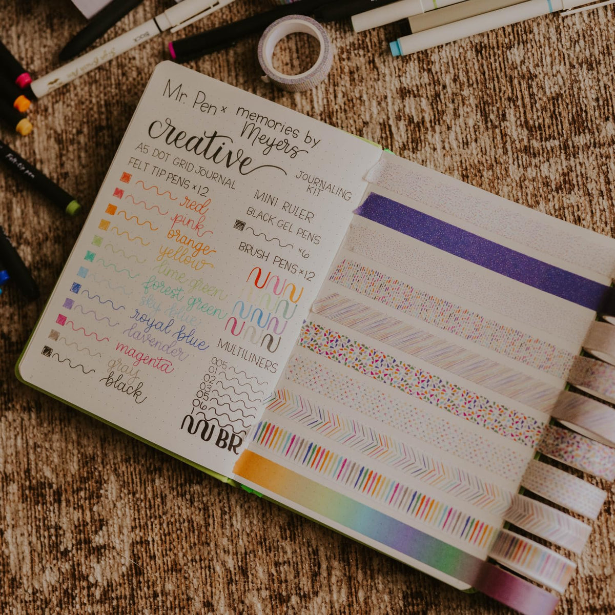 Mr. Pen brush pens ideal for bold lettering and art accents