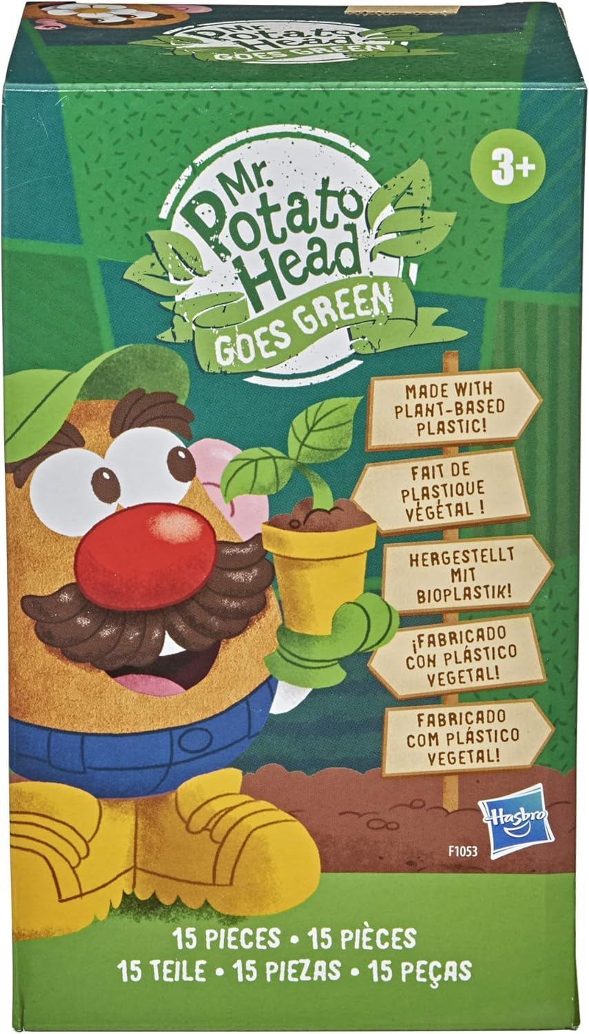 Unboxed Mr Potato Head Goes Green contents for creative play
